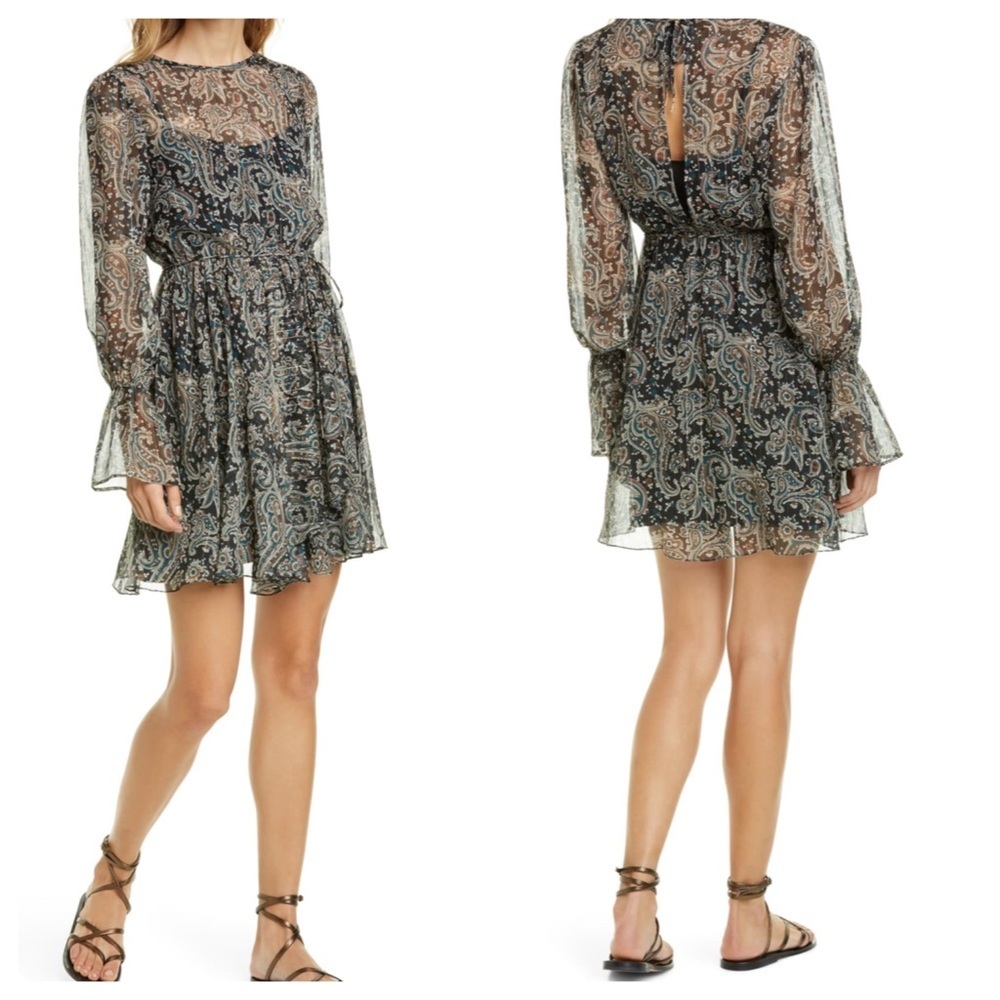 Joie Manning Long Sleeve Dress Size Small